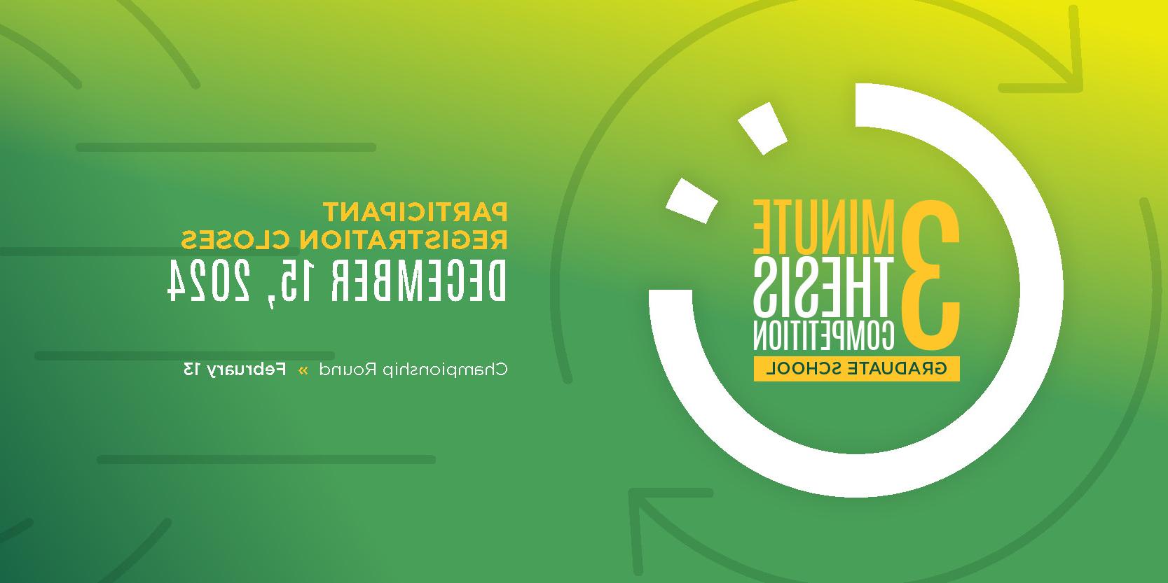 Three Minutes Thesis 2025, participant registration closes Dec. 15, 2024